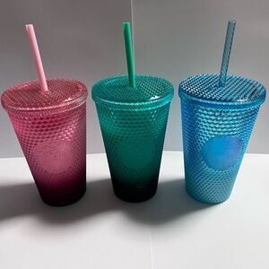 Starbucks Vibrant Textured Tumbler Trio